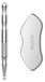 Merkloos Gua sha tool acupunctuur pen - Roestvrij staal - Massagestick voor gezicht en lichaam