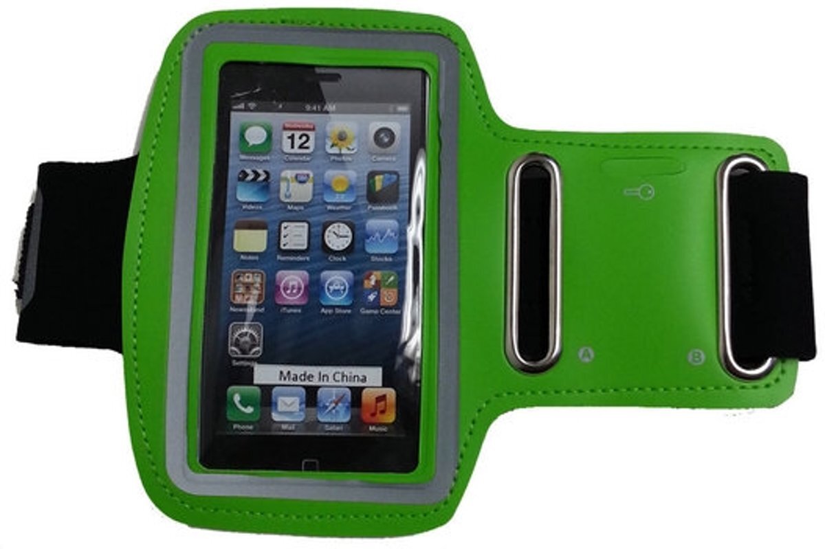 eforyou - huismerk Sport armband voor iPhone 5 5S 5C SE & iPod touch v5 v6 - groen