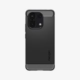 Spigen Rugged Armor Hoesje Geschikt voor Xiaomi Redmi Note 13 4G - Back Cover met Air Cushion - Carbon - Matte - Noir Mat