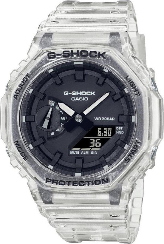 Casio G-Shock GA-2100SKE-7AER - Transparant - Zwart - Heren Horloge