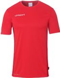 Uhlsport Progressive 28 Poly-shirt met korte mouwen voor heren, maat L, rood
