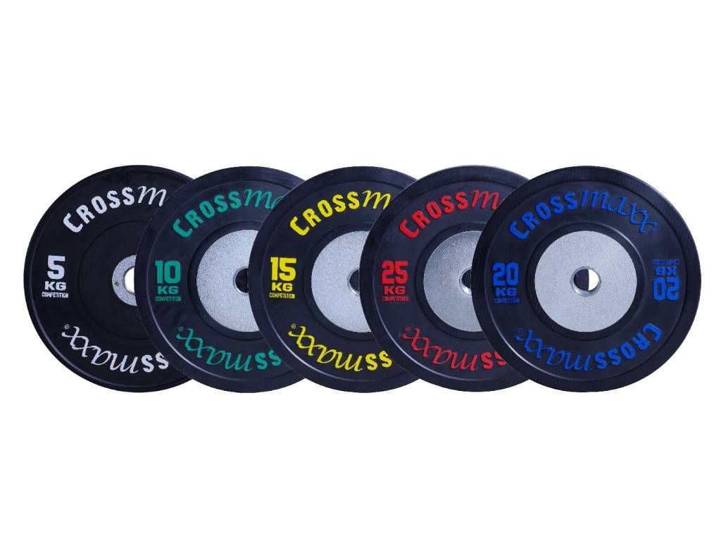 Lifemaxx Crossmaxx Competition Bumper Plate - Zwart - 15 kg