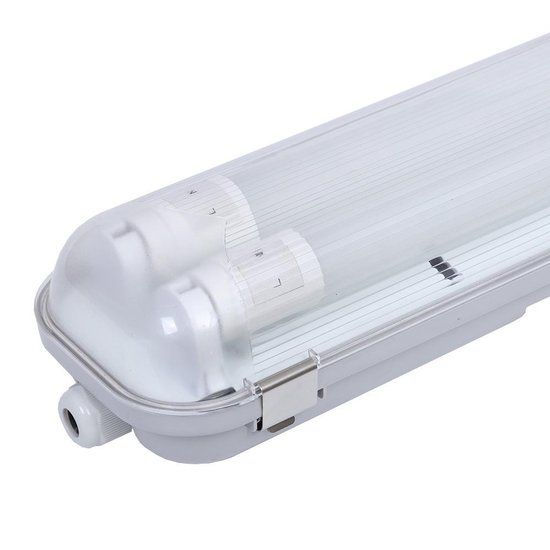 HOFTRONIC LED TL armatuur 120cm Dubbel IP65 Waterdicht 6000K Daglicht wit