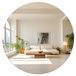 Omgoods - Miroir mural rond de 30 cm avec dos autocollant
