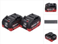 Metabo LiHD accupack set 2x 18 V 10,0 Ah CAS-systeem