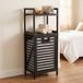 Luxe bamboe wasmand - noir