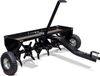 Wiltec Scarificateur tracté – 1340 x 1000 x 370 mm – Largeur de travail 90 cm – Profondeur de travail 7,6 cm – pour Tracteur-tondeuse autoportée ATV – Démousseur Émousseur Aérateur de gazon