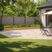 Lit de jardin en bois naturel 600 x 40 x 24 cm