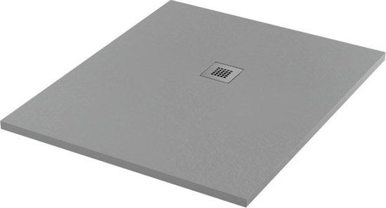Maxaro Douchebak 120x100 cm Rechthoek Mineraalmarmer Grijs