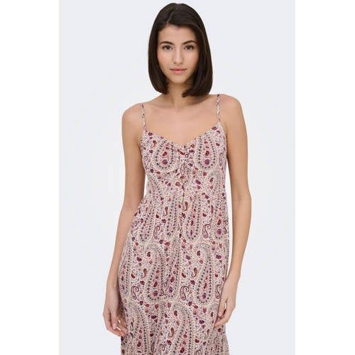 JDY JDYGABY LIFE S/L MIDI DRESS WVN Vrouwen Jurk Mouwloos Viscose Cloud Dancer