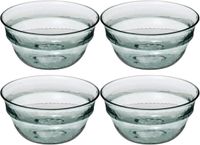 Secret de Gourmet - Kommetjes/Schaaltjes - Kunststof - Transparant - 13 cm - Groen - Set van 8