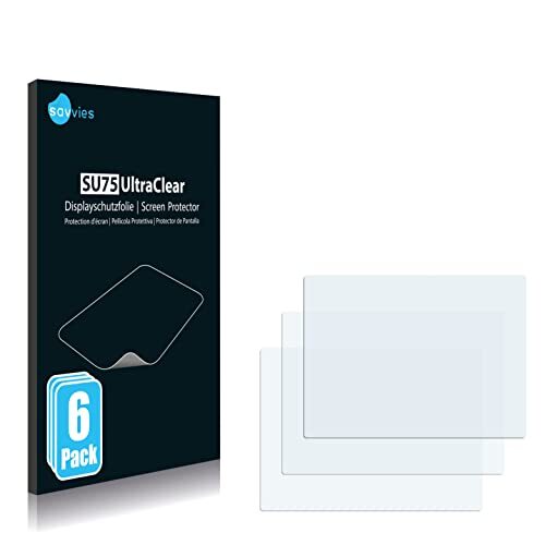 Savvies 6x Schermbeschermer compatibel met Canon EOS R6 Mark II Screen Protector ultra transparant