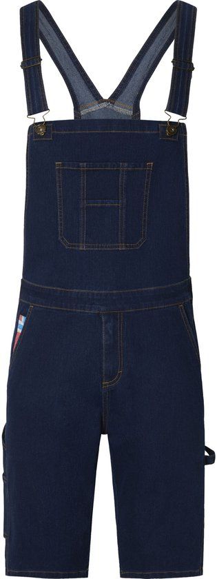 Jan Vanderstorm heren Bermuda - 58 - donkerblauw - Plus Size