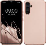kwmobile telefoonhoesje geschikt voor Samsung Galaxy A34 5G - Back cover in metallic roségoud