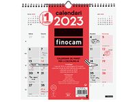 Finocam - Calendrier mural neutre 2023 (12 mois) Catalan