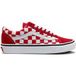 Vans Junior Old Skool Color Theory Checkerboard Racing Red