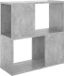 vidaXL Boekenkast 60x24x63 cm bewerkt hout betongrijs