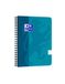 Oxford Collegeblock Touch Meerblau 5er Pack A5 kariert 5mm 140 Seiten 90g Schreibblock Notizblock Schulblock