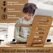 Generic Sta-bureau-opzetstuk, Bureau Opzetstuk en Bois, Support pour ordinateur portable, Réglable en hauteur, Marron