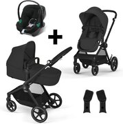 Kinderwagen Cybex Eos Basic Moon Black met Autostoel Aton B2 en Adapterset