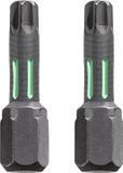KWB Schroefbit T40 - Torx 40 - Torsion - 25 mm - 1/4" Schacht - 2 Stuks
