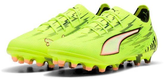 Puma Voetbalschoenen Ultra 6 Ultimate AG Mannen Geel/zwart/gloeiend Rood/neon Polyester Laag