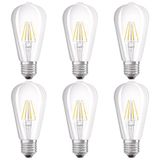 OSRAM LED Retrofit CLASSIC ST E27 Warm Wit 4W Helder 6 stuks