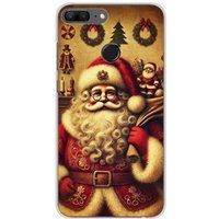 Huawei Honor 9 Lite Bedrukt siliconen hoesje pere noel vintage
