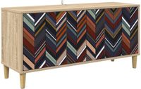 vidaXL Tv-meubel OMMEN 102 x 33 x 50 cm Sonoma Bewerkt hout
