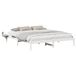 vidaXL Bedframe, Wit, 200 x 200 cm, Massief Grenenhout