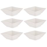 Set VESSIA Set van 6 witte porseleinen kommen voor snacks