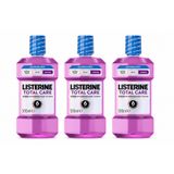 Listerine 3x Mondwater Total Care Intense Alcoholvrij 500 ml