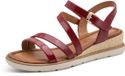 Tamaris - Dames - Sandalen met hak - Rood - Maat 41