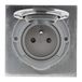 Zenitech - Prise de sol 16A 2P+T - Aluminium brossé - IP55