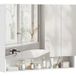 MRTRS Armoire De Salle De Bain Murale Avec Miroir, Armoire À 3 Portes Miroir, Étagères Réglables, 90 X 15 X 75 Cm, Blanche