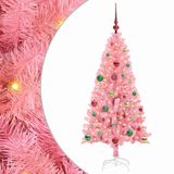 vidaXL Sapin de Noël Rose 150 cm PVC