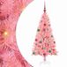 vidaXL Sapin de Noël Rose 150 cm PVC