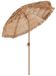 StarTech Tiki Tiki-strandparasol - PP-dak met strokenlook - diameter 185 cm - UPF 30 UV-bescherming - verstelbare hellingshoek van 30° - 8 verstevigde ijzeren spaken - houten paal