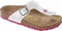 Birkenstock Gizeh Teenslipper Wit Roze Zool Kinderen Maat 30