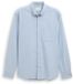 Tom Tailor Chemise coupe normale avec poche poitrine - Taille S - chambray bleu clair blanc