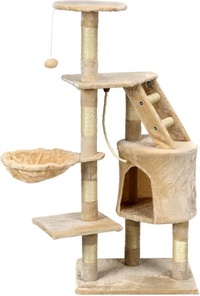 Viking Choice Krabpaal & speelhuis - katten - beige - 117,5 cm hoog beige