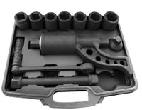 OM Draaimoment-deultiplicator r1:58 4800nm+6 doppen + 2 adapters 1\" pl - OM 4535