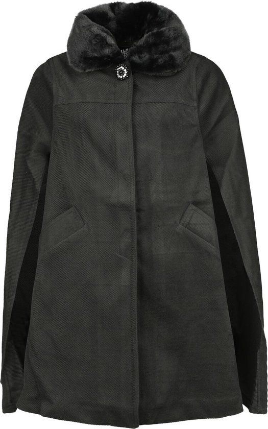 Hell Bunny Devone Dames Lange jassen - zwart - XS