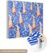 MuchoWow® Glass Painting 90x90 cm - Acrylic Glass Painting - Leg - Water - Vintage - Photo on Glass - Paintings