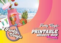 Funkyvinyls Printbare Inktjet Vinyl 20 sheets - Silhouette- Cricut - DIY - Siser - Stickerfolie