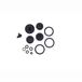 Sram Disc Brake Caliper Piston Kit - (includes 2-16mm &2-15mm Caliper Pistons Seals & O-rings) - Code R