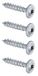 GAH-Alberts Alberts 338220 Houtschroeven Speed | Ruspert zilver | Ø7 x 40 mm | Set van 4