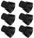 Merkloos PVC schot - Water Tank Connector - Eenvoudige oplossing voor regenwater - Zwart - Slangadapter - Geschikt voor aquaria en water tanks - 6