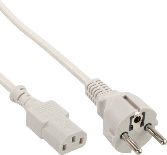 InLine 16651K Power Cable - C13 to CEE 7/7 - 0.5m - Gray