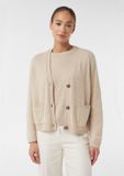 Comma Veste en maille Beige Taille : 40